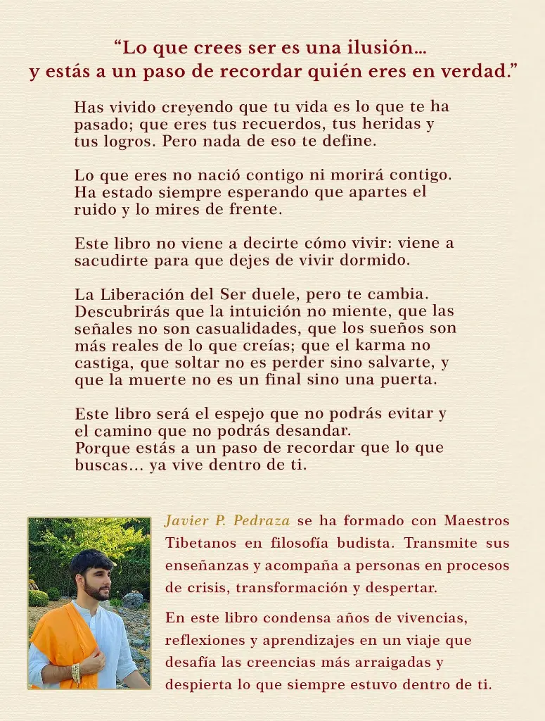 TRASERA LA LIBERACIÓN DEL SER JAVIER P. PEDRAZA.webp